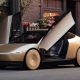Tesla robotaxi on the street