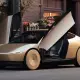 Tesla robotaxi on the street