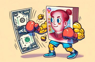 USD being punched by yuan