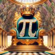 PI COIN WEARING A CROWN