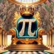 PI COIN WEARING A CROWN