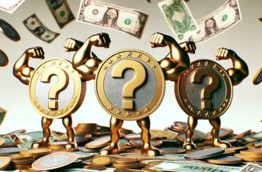 3 COINS WITH MUSCLES