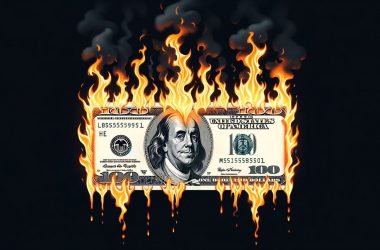 A BURNING USD BILL