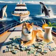 Shiba Inu Pina Colada Yacht Whales