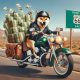 Shiba Inu on Harley route 66