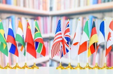 BRICS G7 flags