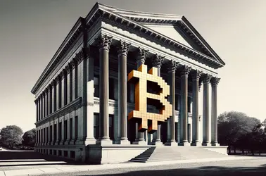 Texas Capitol building with Bitcoin overlay