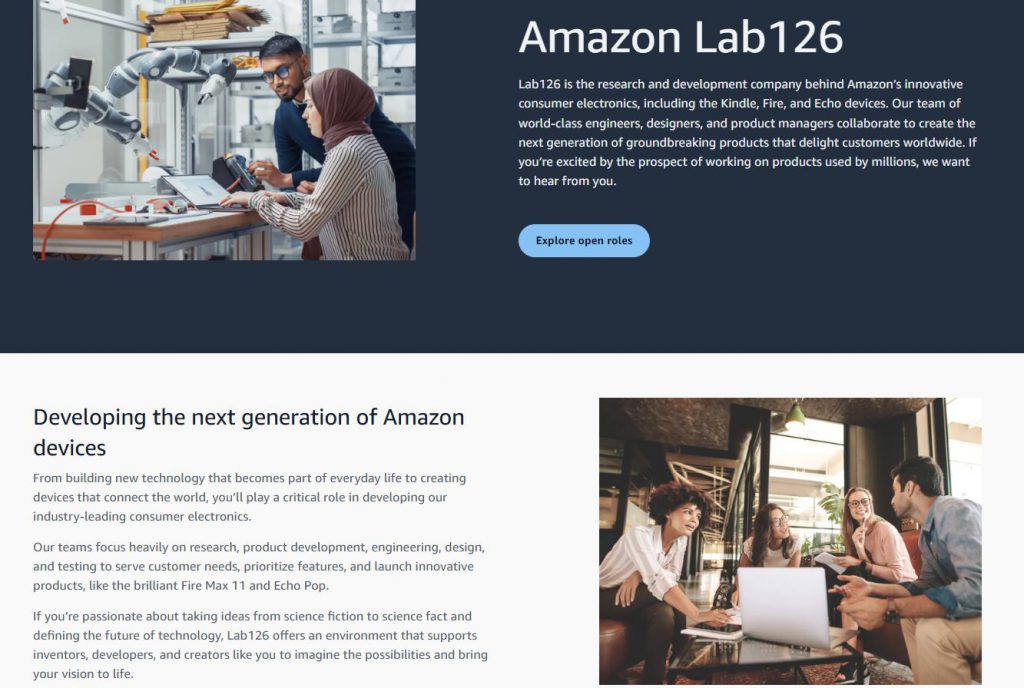 Amazon secret Lab126 research facility