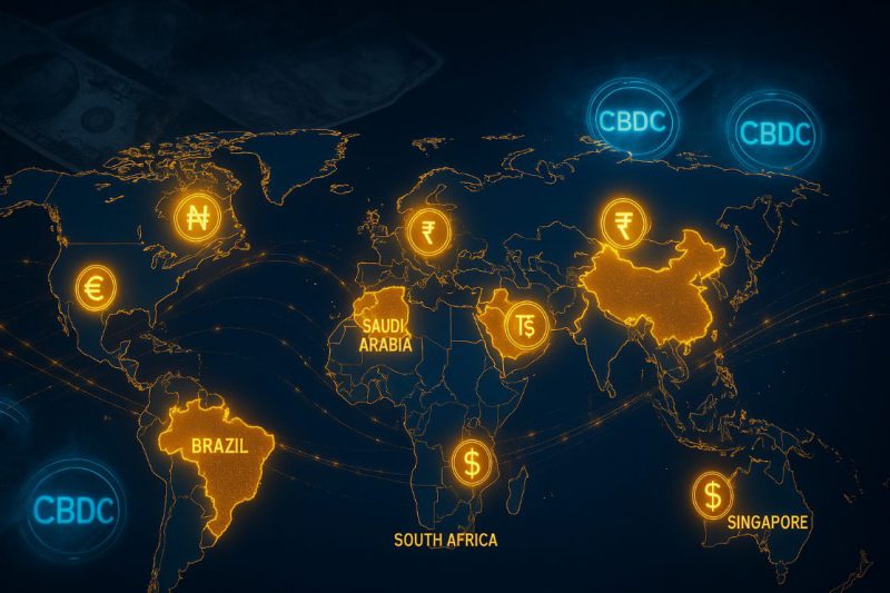 Global map cbdc currencies