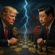 Trump vs Xi playing chess de-dollarization