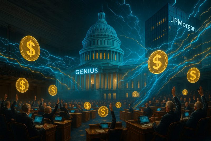 JPMorgan SEC Genius act stablecoins