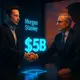 Musk shaking hands Morgan Stanley