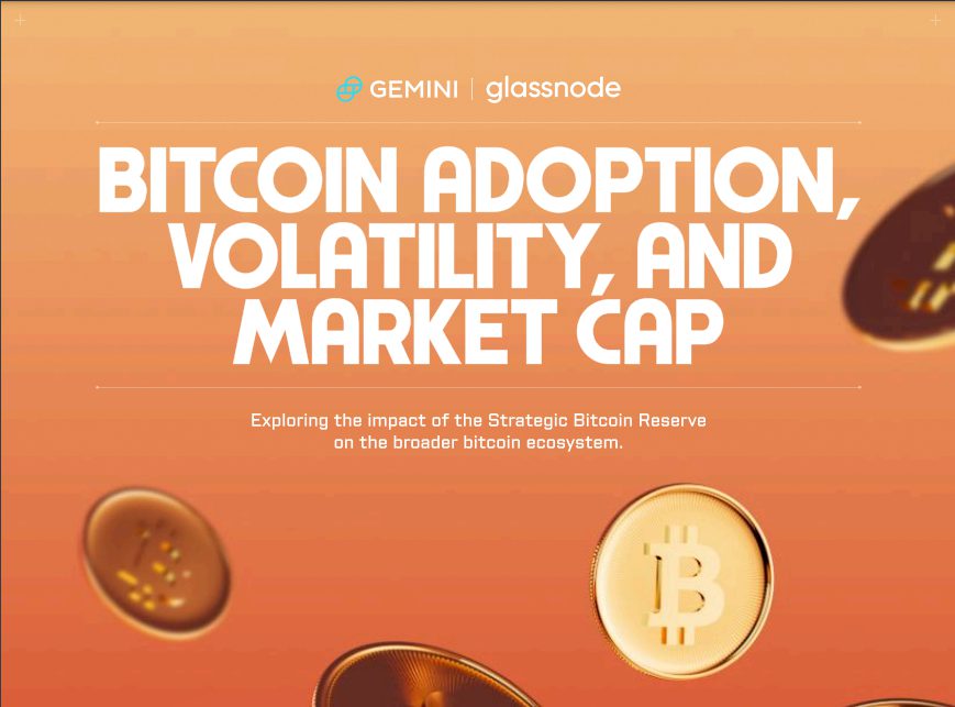 BTC adoption volatility market cap Report Glassnode Gemini