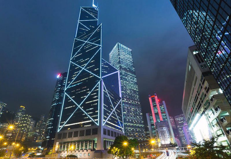 Hong Kong financial district