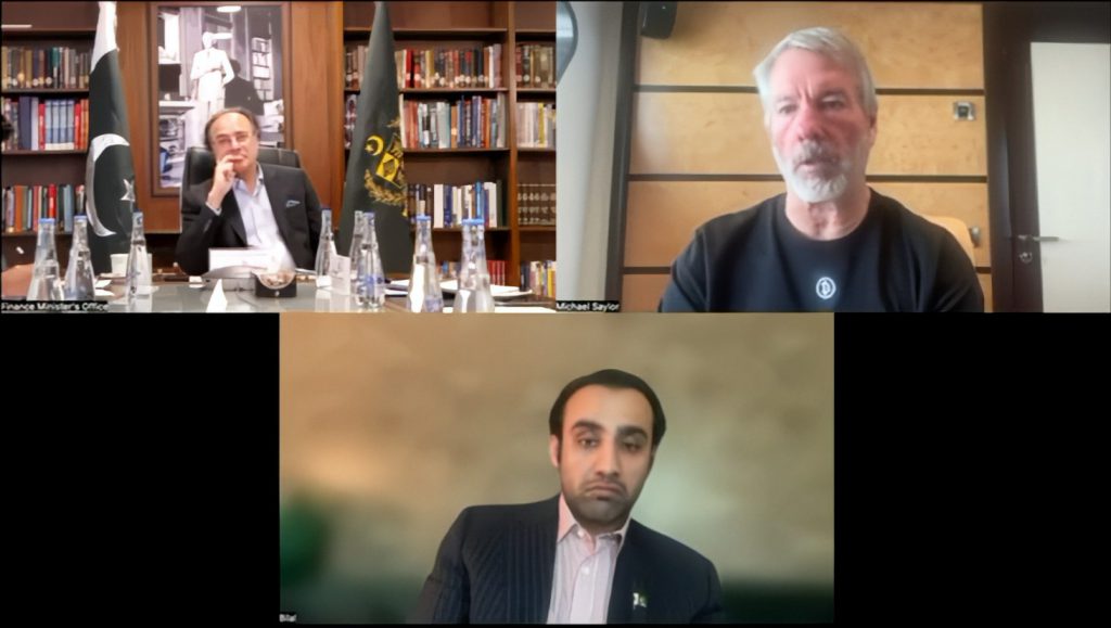 Finance Ministry Pakistan Crypto Discussion Saylor