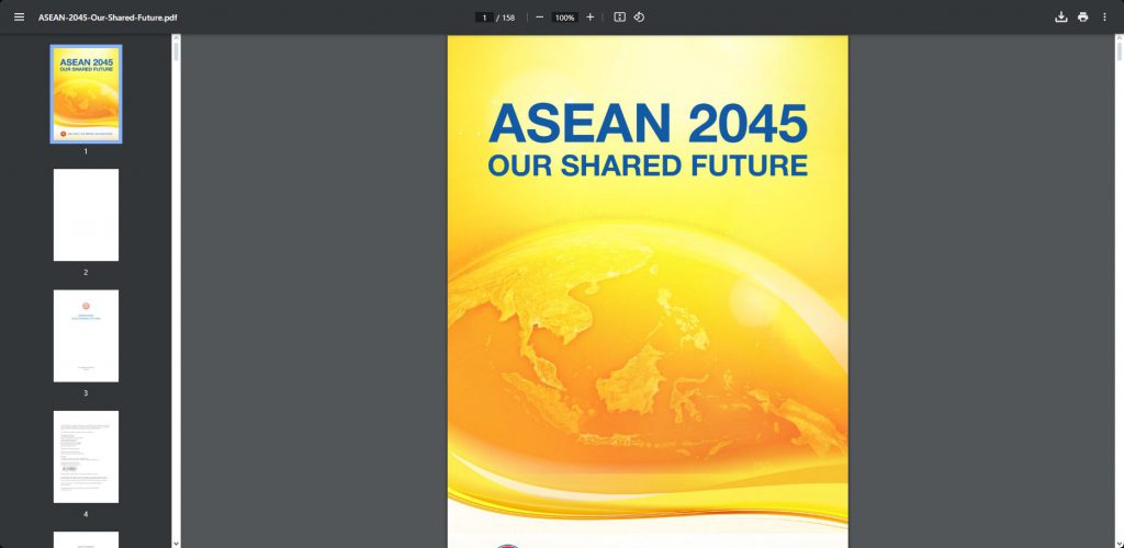 ASEAN 2045 Our Shared Future document