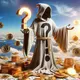 mysterious entity surrounded with dollar and btc