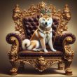 SHIBA INU ON A THRONE