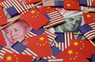 Us Dollar Chinese Yuan Flags
