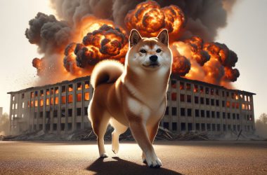 Shiba Inu explosion behind