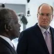 Adebayo Ogunlesi (left) and Larry Fink (right)