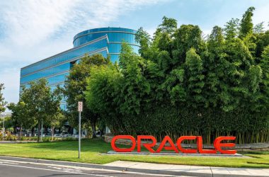 Oracle headquarters with company sign