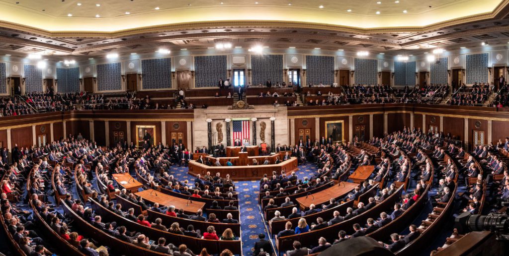 House chamber during tense voting session