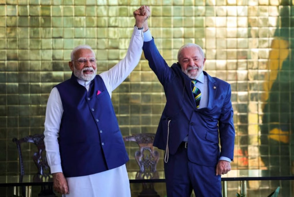 Narendra Modi India Lula da Silva Brazil Leaders