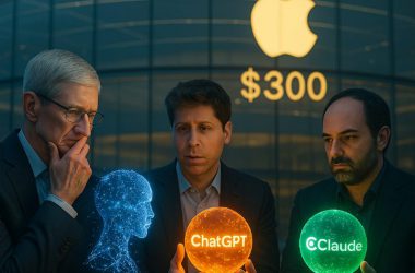 Tim Cook and ChatGPT CEO + Antrhopic CEO