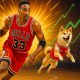 Shiba Inu Playing Basketball with Scottie Pippen