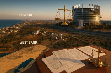 Palestinian territory With West Bank and Gaza marked settlements illegal Israel