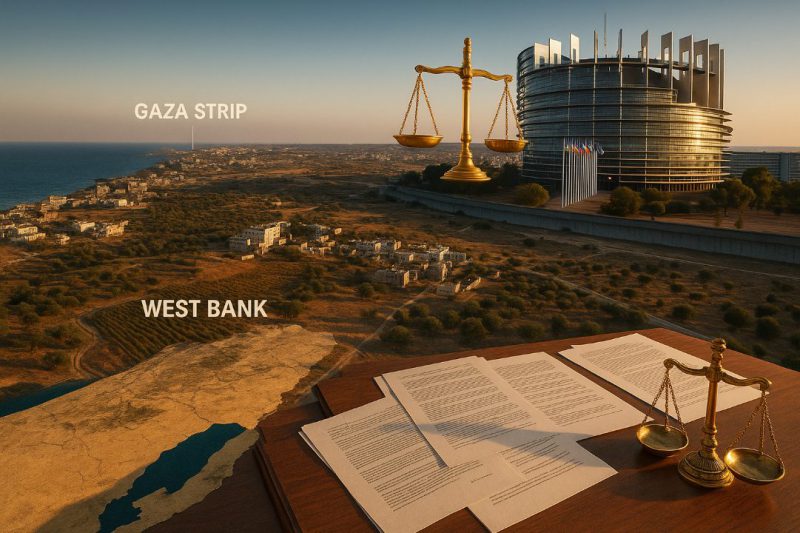 Palestinian territory With West Bank and Gaza marked settlements illegal Israel