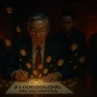 Weike Sun signing $1 billion TRX securities filing as golden tokens float around him while shadowy figures watch