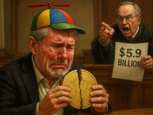 Saylor crying in court