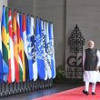 narendra modi india prime minister g20 summit flags