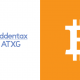 Addentax Group logo and Bitcoin symbol