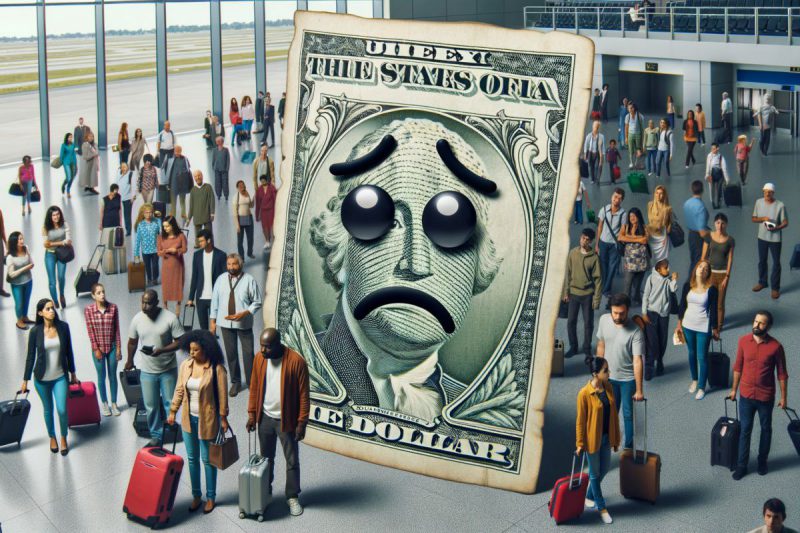 A Sad USD On An Airport