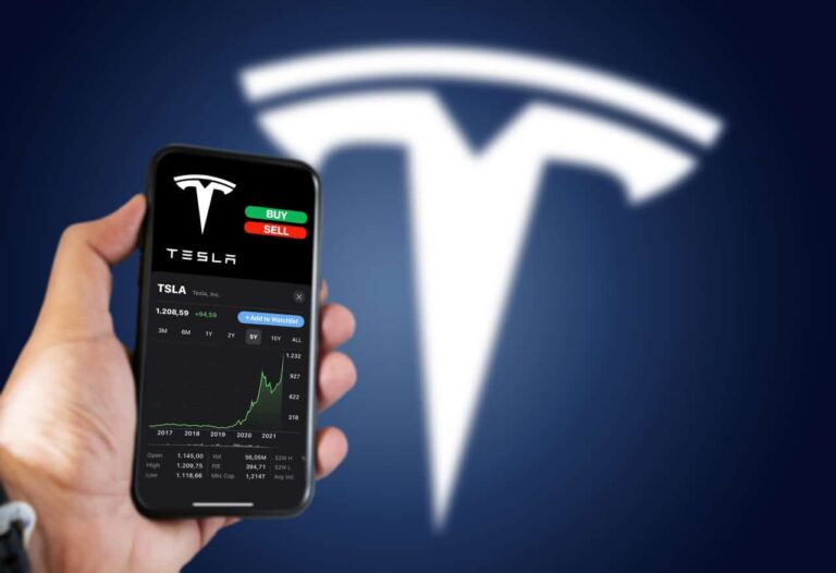 Tesla TSLA shares stock
