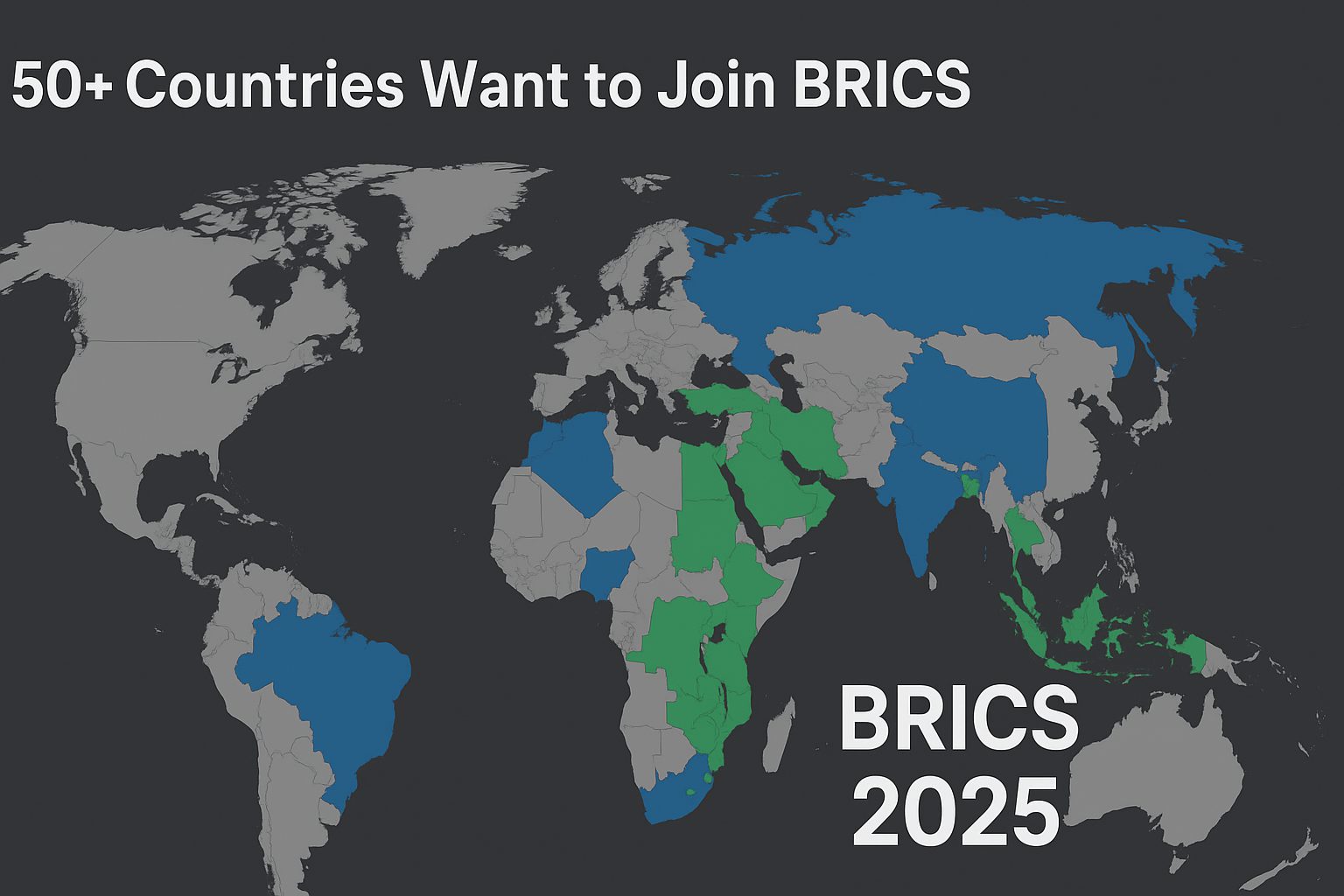 50+ Countries Want to Join BRICS: US Global Power Faces Collapse