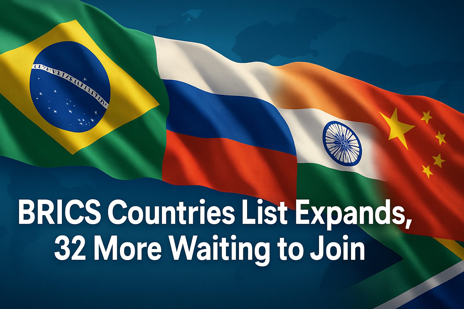 BRICS Countries List Expands in Global Shift, 32 More Waiting to Join