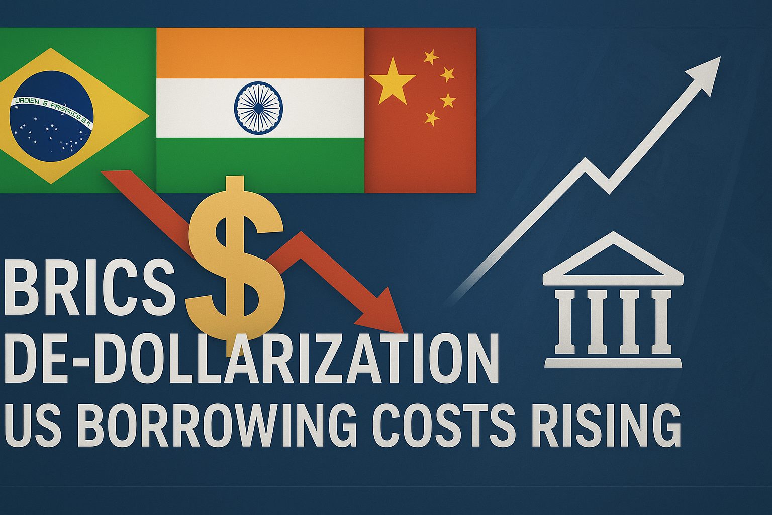 J.P. Morgan: BRICS De-Dollarization Will Trigger US Borrowing Spike