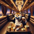 Shiba Inu luxury train ride