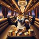 Shiba Inu luxury train ride