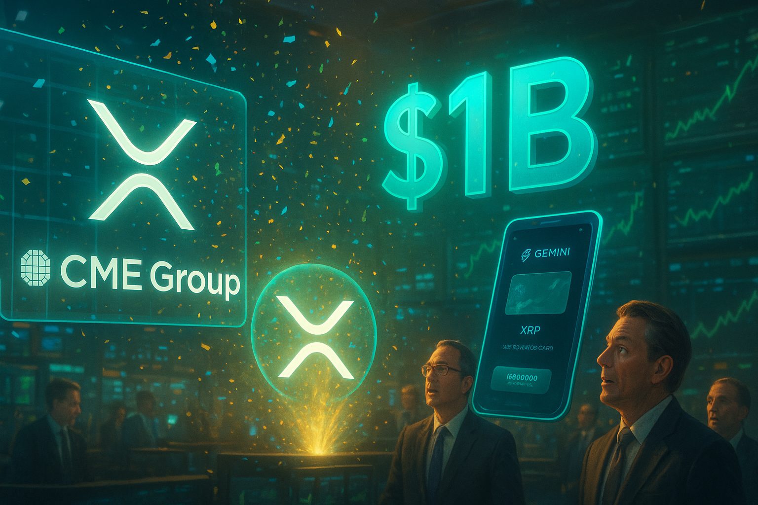 CME XRP Futures Hit $1B as Gemini App Surges Past Coinbase