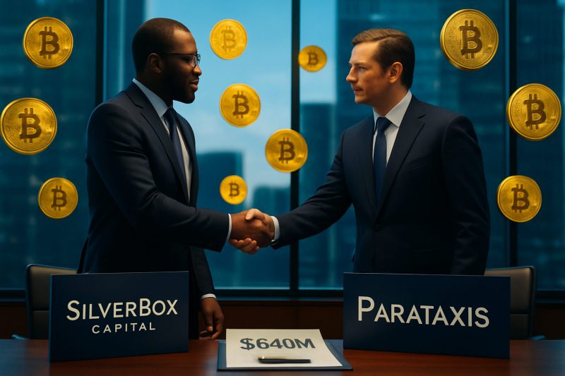 Silverbox Capital and Parataxis Bitcoin Treasury deal
