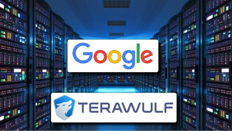 Google Bitcoin mining TeraWulf wulf stock stake shareholder