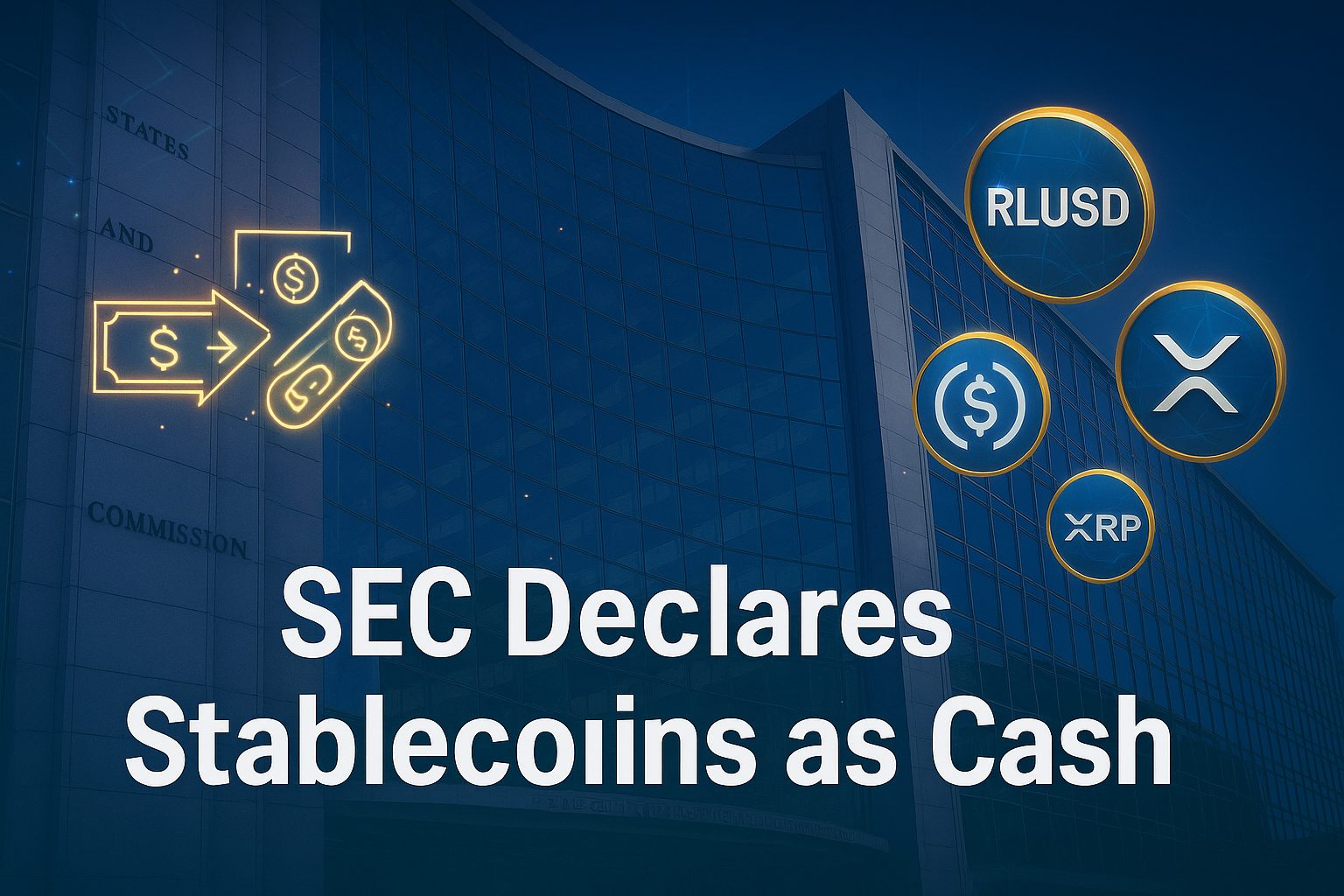 SEC Declares Stablecoins as Cash: XRP and RLUSD Set to Explode