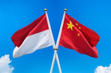 china indonesia flags