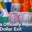 India Officially Rejects US Dollar Exit for Rupee Trade