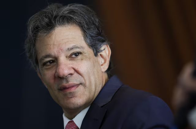 Brazil's Finance Minister Fernando Haddad looks on during a meeting in Brasilia, Brazil